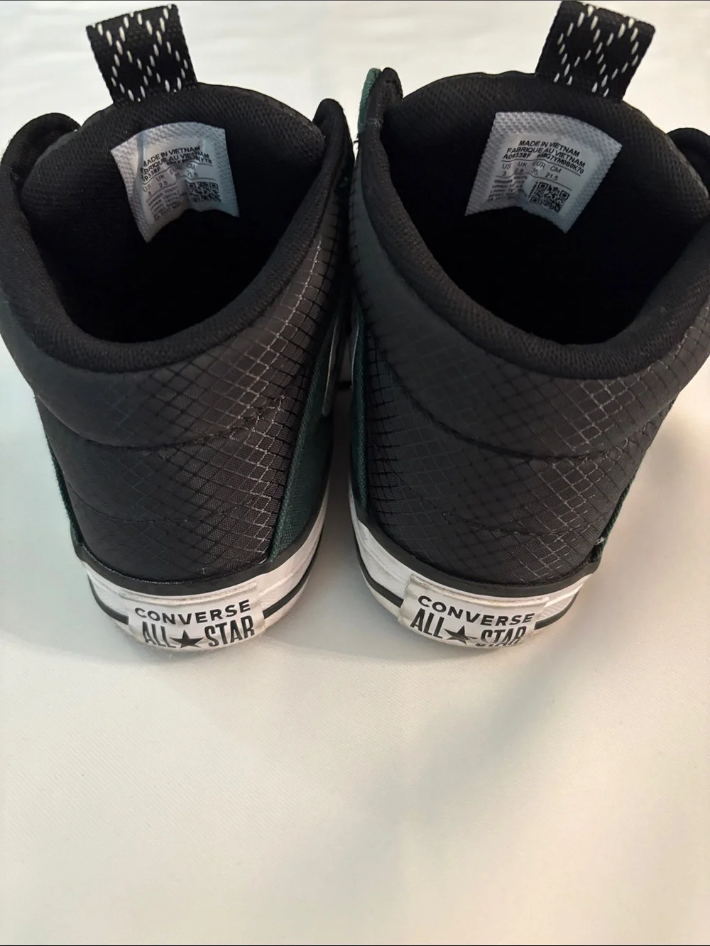 Converse boys Green and Black mid Top Sneakers